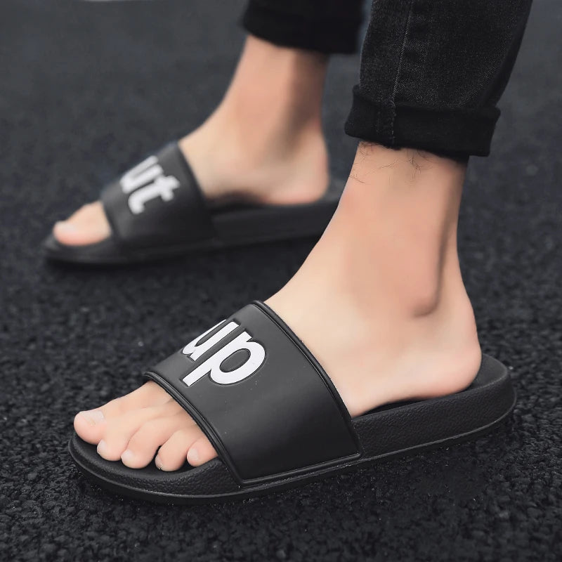 Summer Men and Women Slippers Outdoor Massage Clogs Indoor Slides Home Loafers Garden Shoes Lover Beach Sandals 46 Flip Flops