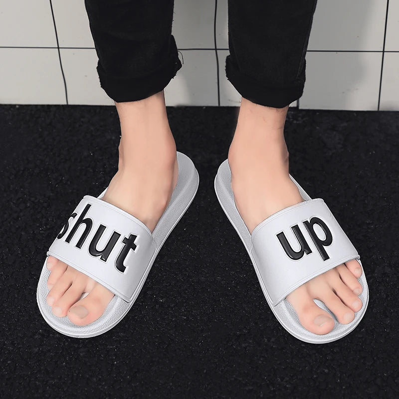 Summer Men and Women Slippers Outdoor Massage Clogs Indoor Slides Home Loafers Garden Shoes Lover Beach Sandals 46 Flip Flops