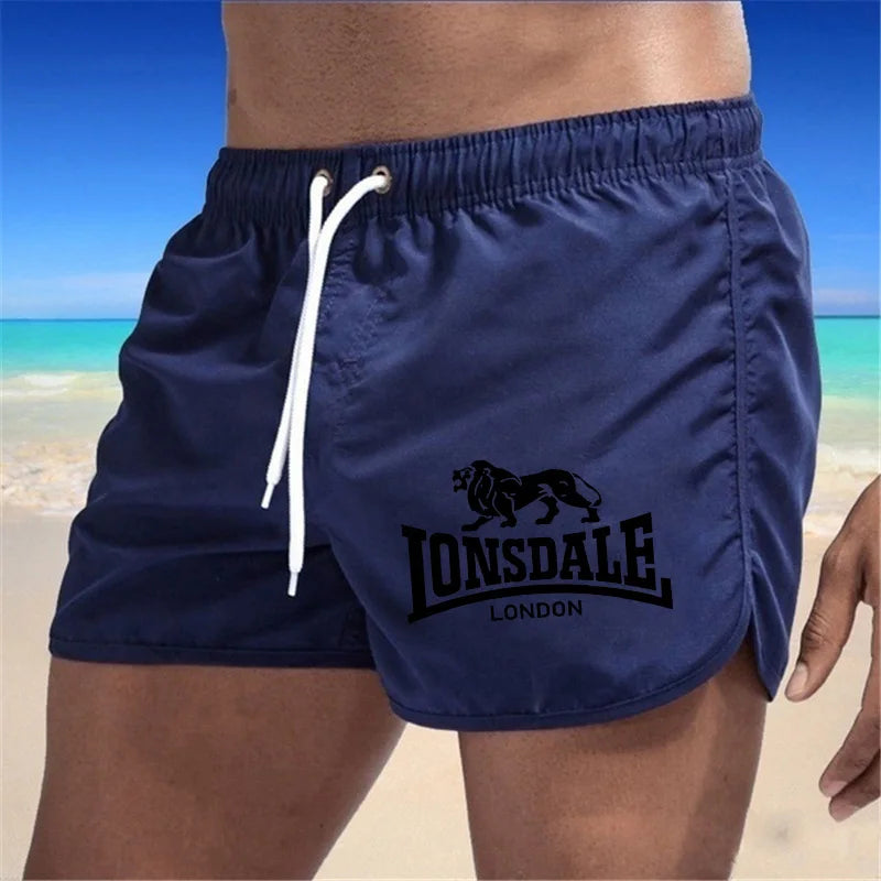 2024 LONSDALE Men's Sports Beach Shorts Summer light pants pocket loose tracksuit