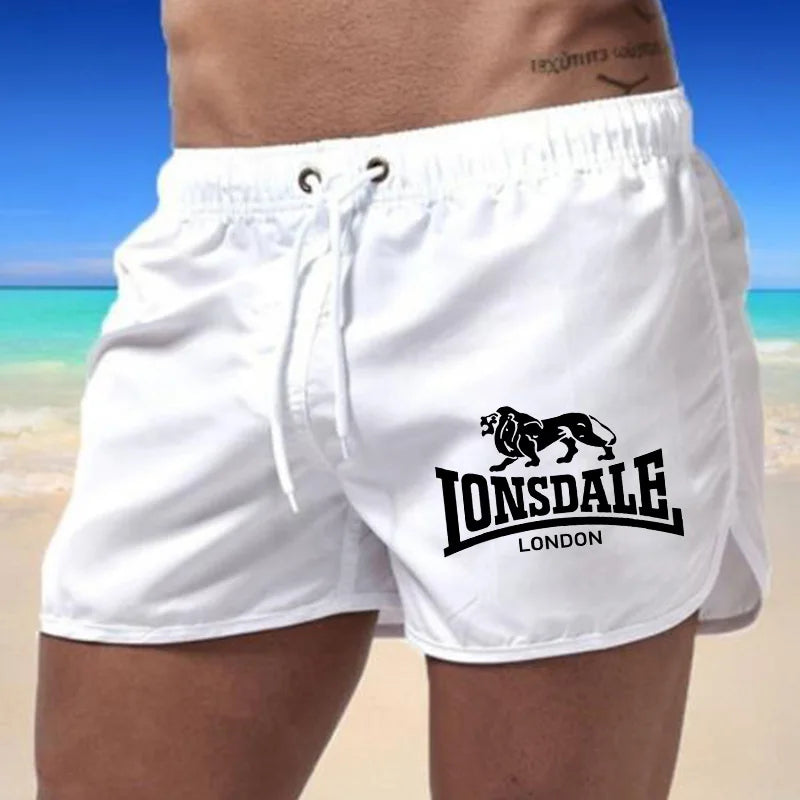 2024 LONSDALE Men's Sports Beach Shorts Summer light pants pocket loose tracksuit