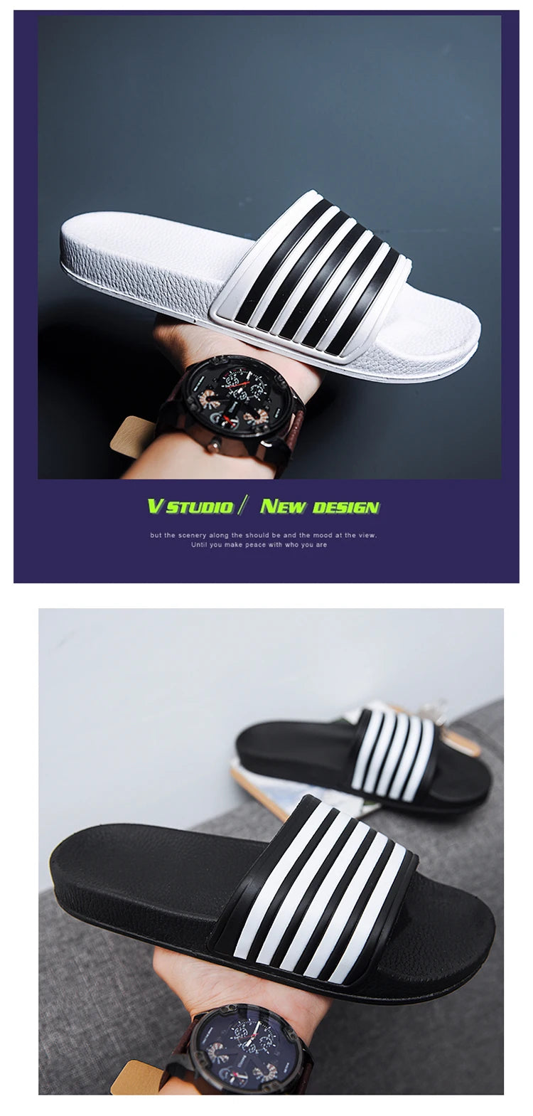 Men's Shoes Outdoor Comfortable Men Casual Shoes Summer Mens Sandals Non-slip Beach Shoes New Man Flip Flops Plus Size Sandals