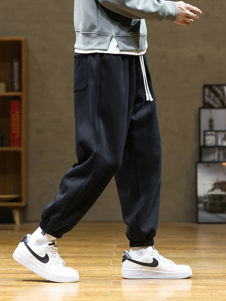 2023 Autumn New Men's Sweatpants Baggy Jogger Pants Hip Hop Streetwear Ankle Length Cotton Casual Loose Trousers Plus Size 8XL