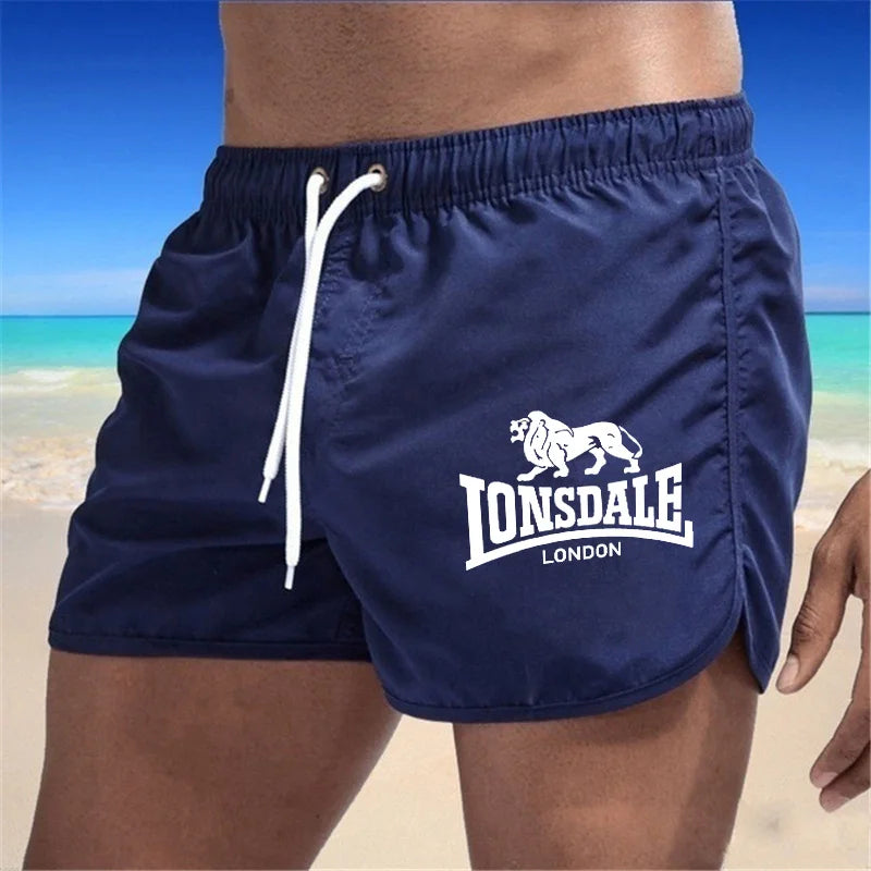 2024 LONSDALE Men's Sports Beach Shorts Summer light pants pocket loose tracksuit