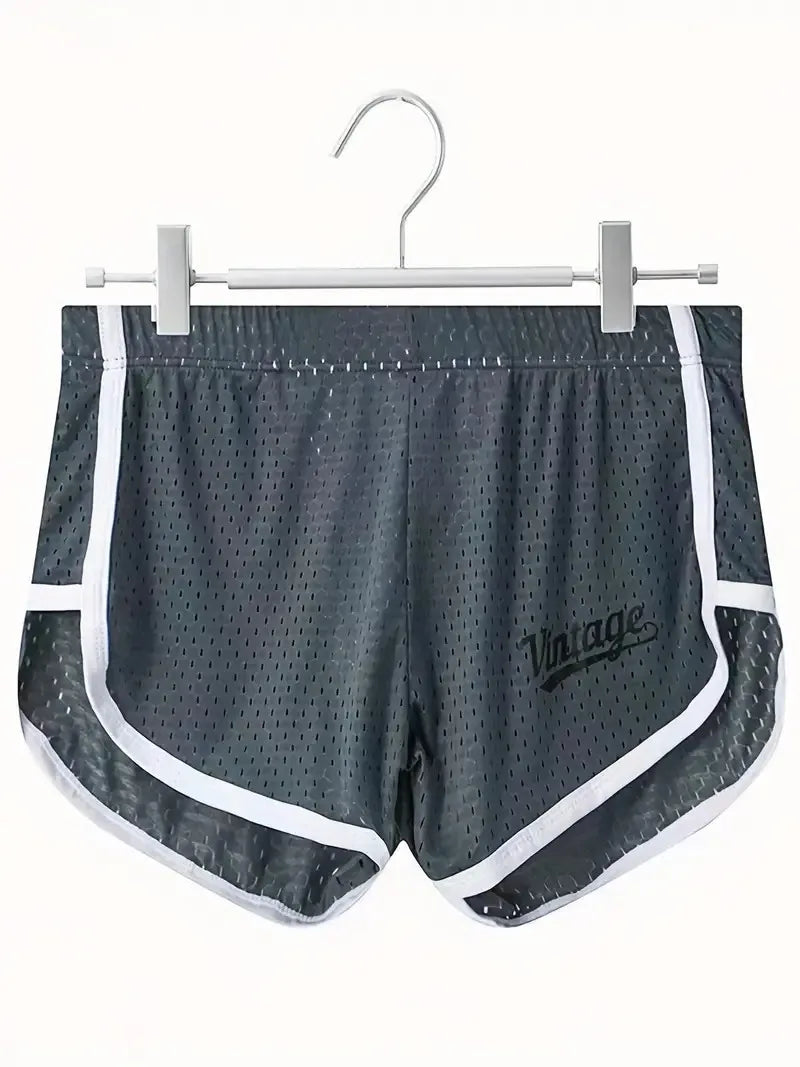 1 Article Men's Underwear, Mid Waist Loose Arrow Pants. Mesh Breathable Boxer Pants, Ice Silk Boxer Home Pajamas Shorts