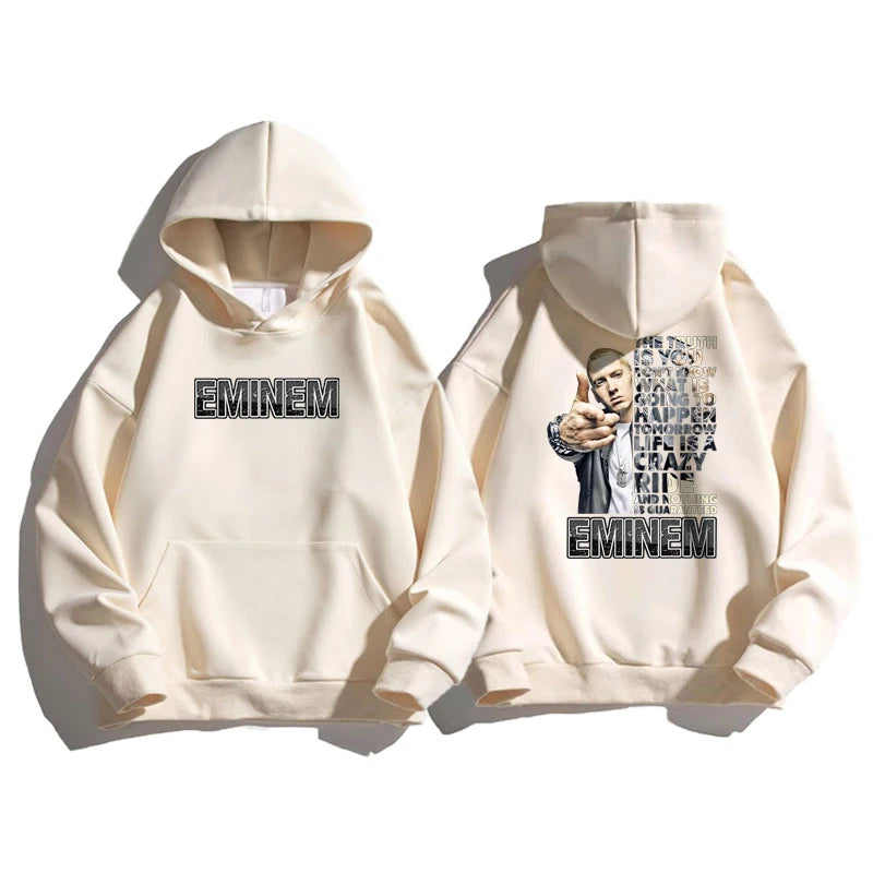 Eminem Hoodies Men Women Fashion Hoody Pullover Sweatshirts Boy Coats Cotton Sweats Rapper Hip Hop Clothes Punk