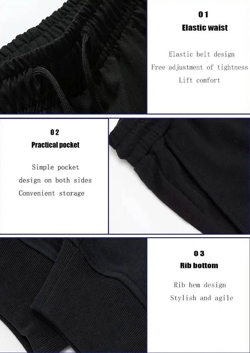 Men's casual fleece drawstring jogging pants running pants gym pants lettering print workout fall winter