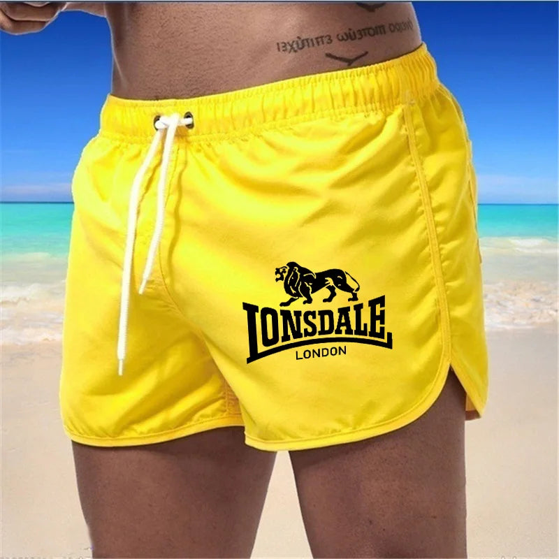 2024 LONSDALE Men's Sports Beach Shorts Summer light pants pocket loose tracksuit