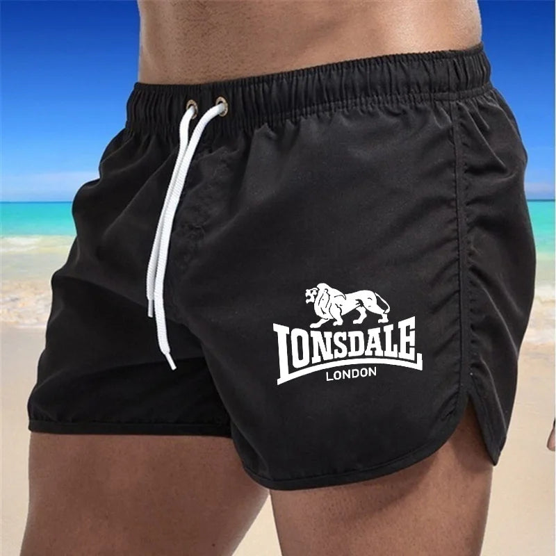 2024 LONSDALE Men's Sports Beach Shorts Summer light pants pocket loose tracksuit