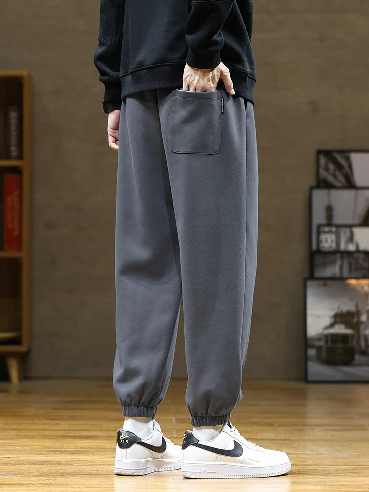 2023 Autumn New Men's Sweatpants Baggy Jogger Pants Hip Hop Streetwear Ankle Length Cotton Casual Loose Trousers Plus Size 8XL