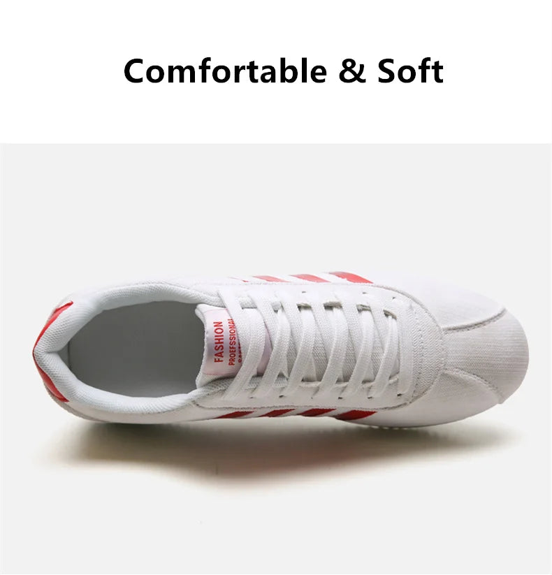 Retro White Red Triples Canvas Sports Shoes Men Sneakers Breathable Mens Trainers Low-cut Flat Casual Sneakers Male Espadrilles