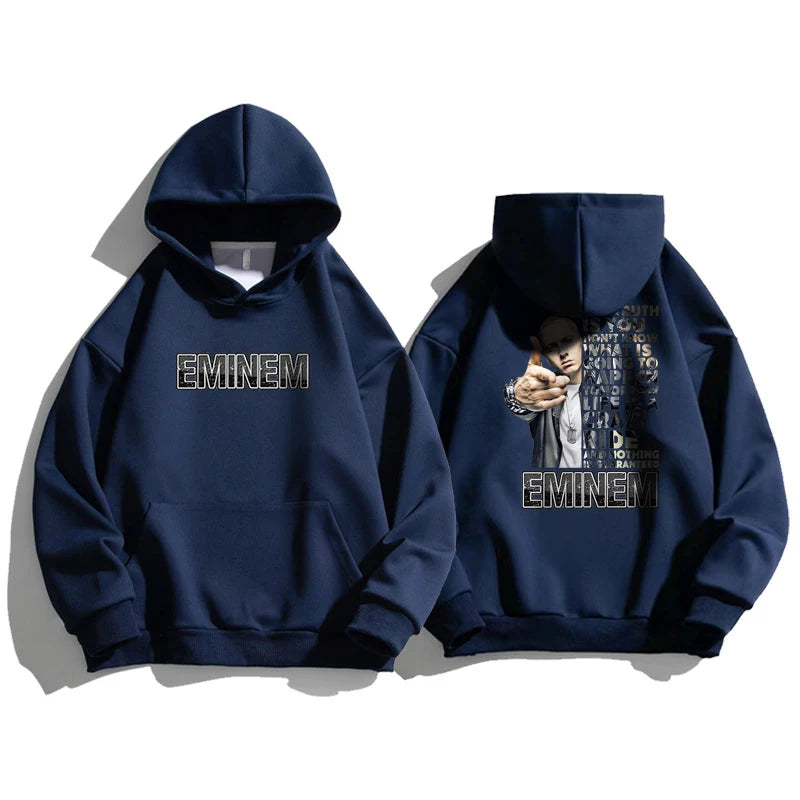 Eminem Hoodies Men Women Fashion Hoody Pullover Sweatshirts Boy Coats Cotton Sweats Rapper Hip Hop Clothes Punk