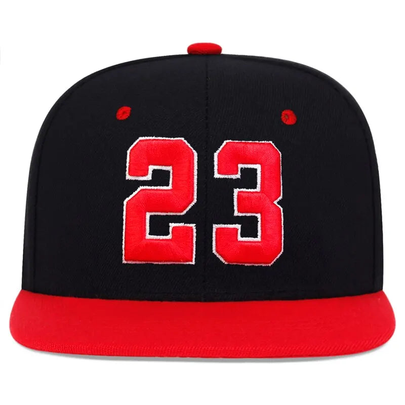 Unisex 23 Embroidery Hip-hop Hats Outdoor Adjustable Casual Baseball Caps Sunscreen Hat